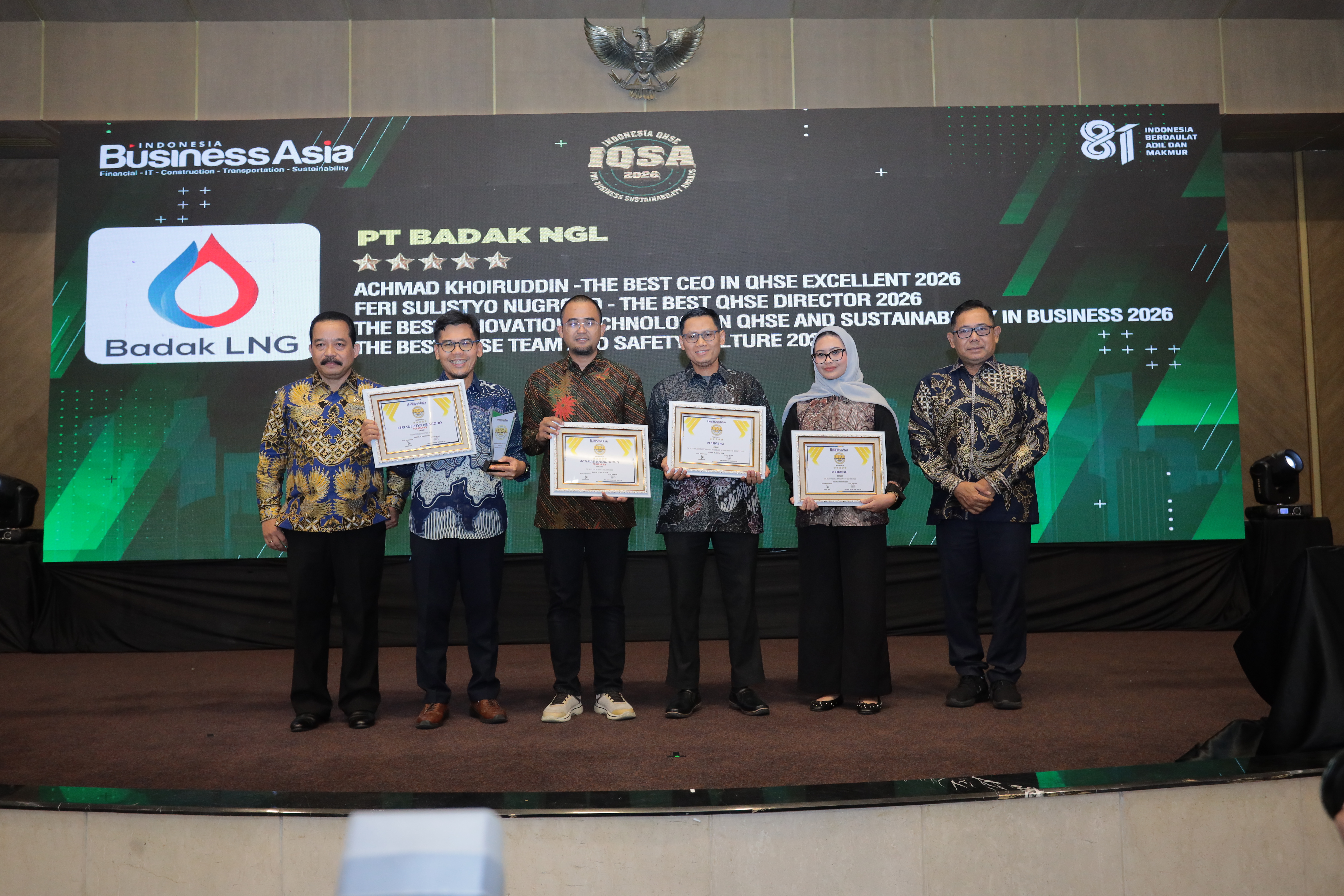 Melalui Inovasi Digital dan Penguatan Budaya SHEQS, Badak LNG Borong Penghargaan di Ajang IQSA 2026