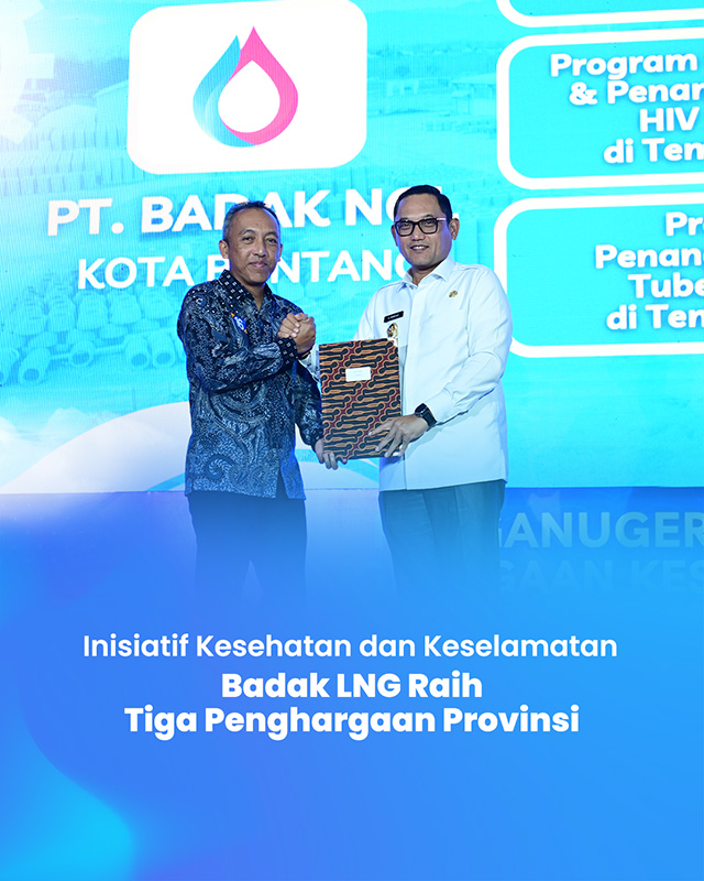 Inisiatif Kesehatan dan Keselamatan Badak LNG Raih Tiga Penghargaan Provinsi